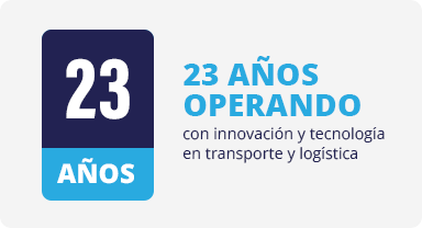 23 años operando con innovación y tecnología en transporte y logística